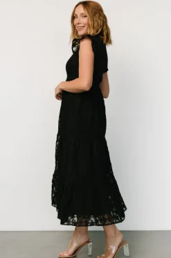 Clearance Baltic Born Ferrara Lace Maxi Dress | Black