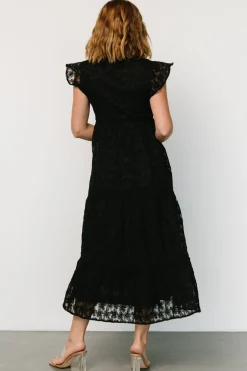 Clearance Baltic Born Ferrara Lace Maxi Dress | Black