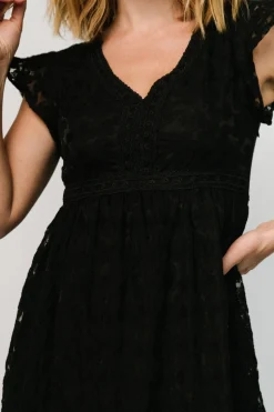Clearance Baltic Born Ferrara Lace Maxi Dress | Black