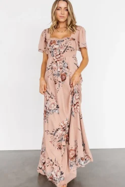Outlet Baltic Born Fleur Maxi Dress | Nude Floral NudeFloral