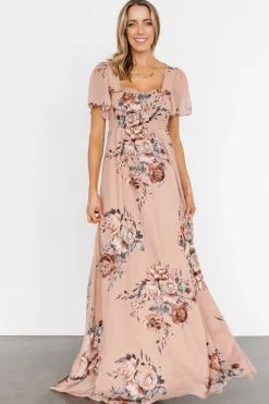 Outlet Baltic Born Fleur Maxi Dress | Nude Floral NudeFloral