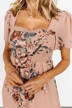 Outlet Baltic Born Fleur Maxi Dress | Nude Floral NudeFloral