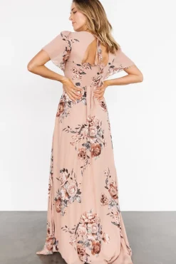 Outlet Baltic Born Fleur Maxi Dress | Nude Floral NudeFloral