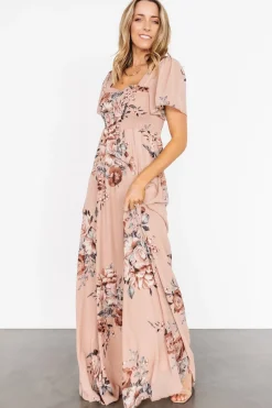 Outlet Baltic Born Fleur Maxi Dress | Nude Floral NudeFloral