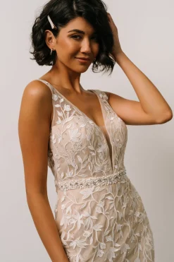 Sale Baltic Born Fleurette Bridal Gown | Beige + Ivory Beige+Ivory