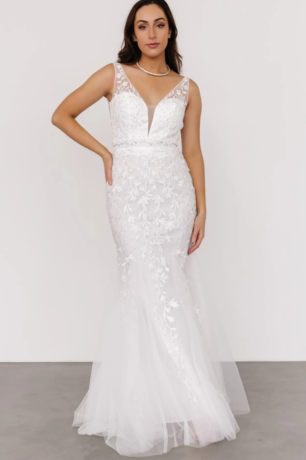 Discount Baltic Born Fleurette Bridal Gown | White