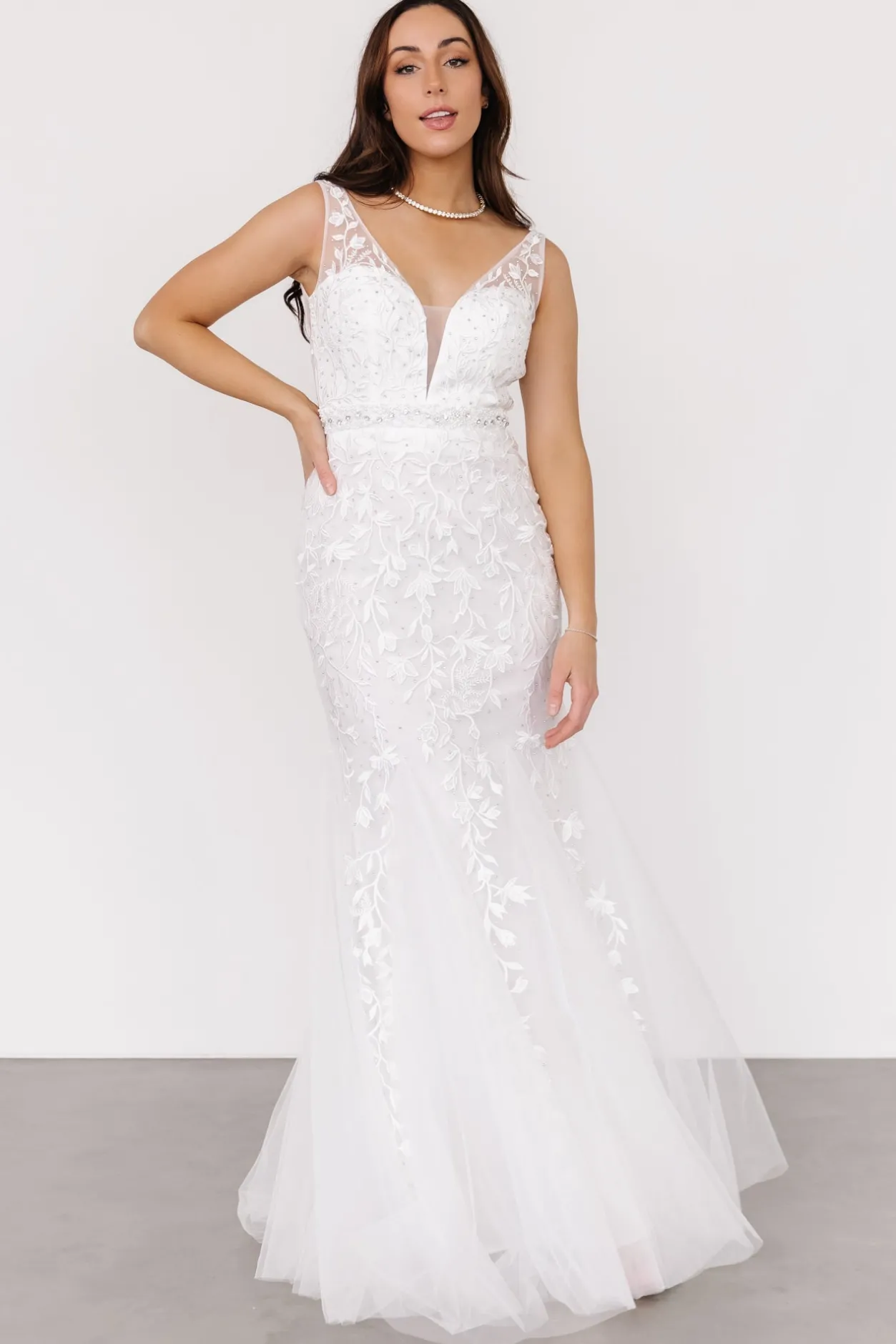 Discount Baltic Born Fleurette Bridal Gown | White