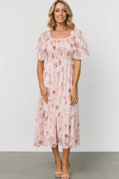 Online Baltic Born Flora Midi Dress | Blush Print BlushPrint