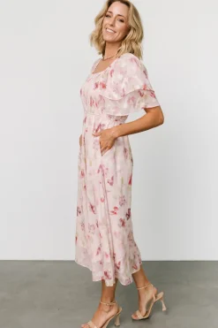Online Baltic Born Flora Midi Dress | Blush Print BlushPrint