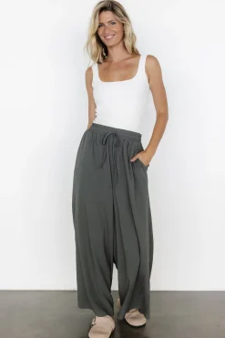 Hot Baltic Born Florence Textured Pants | Olive