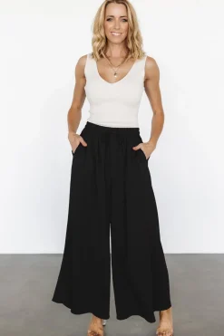 Fashion Baltic Born Florence Textured Pants | Black
