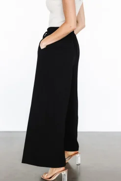 Fashion Baltic Born Florence Textured Pants | Black
