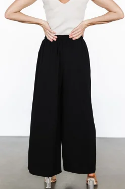 Fashion Baltic Born Florence Textured Pants | Black