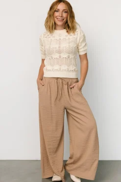 Hot Baltic Born Florence Textured Pants | Beige