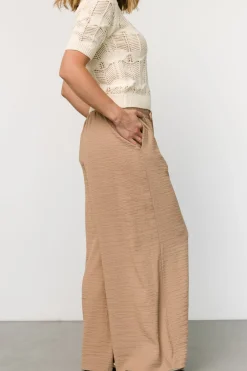 Hot Baltic Born Florence Textured Pants | Beige