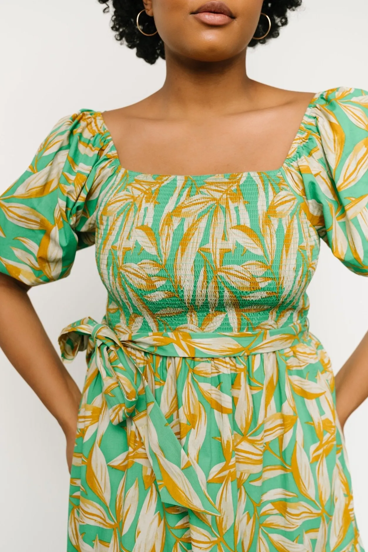 Online Baltic Born Forsythe Smocked Maxi Dress | Green Print GreenPrint