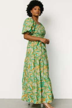 Online Baltic Born Forsythe Smocked Maxi Dress | Green Print GreenPrint