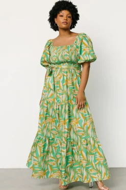 Online Baltic Born Forsythe Smocked Maxi Dress | Green Print GreenPrint