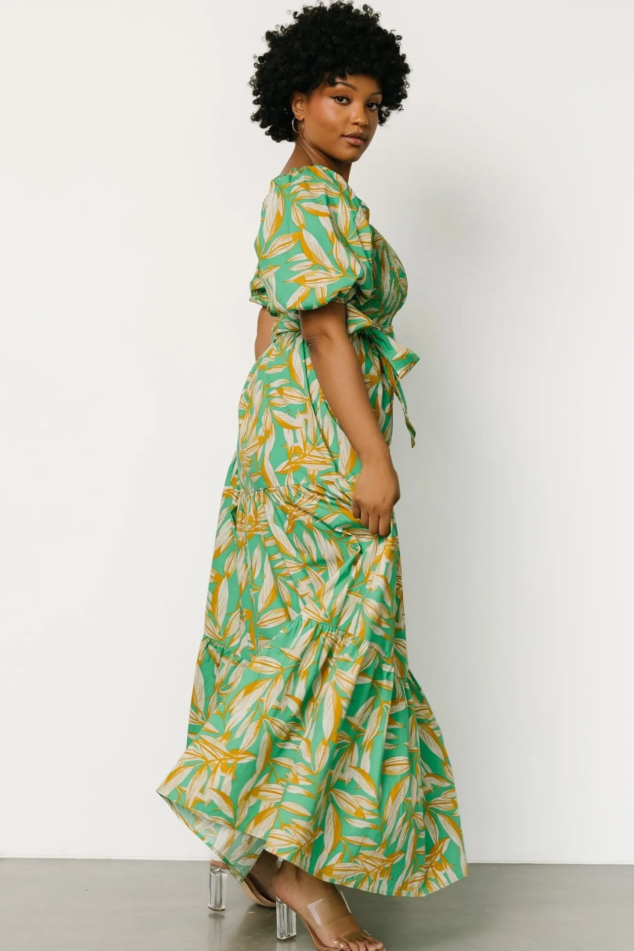 Online Baltic Born Forsythe Smocked Maxi Dress | Green Print GreenPrint