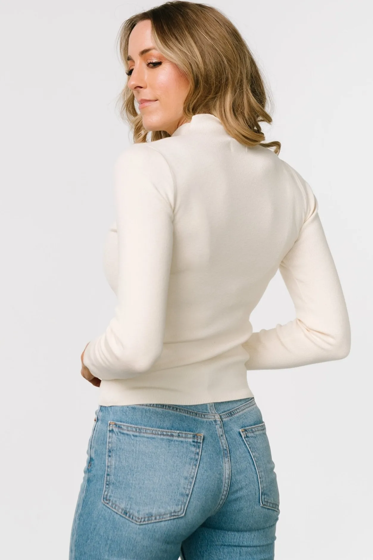New Baltic Born Frances Knit Top | Ivory