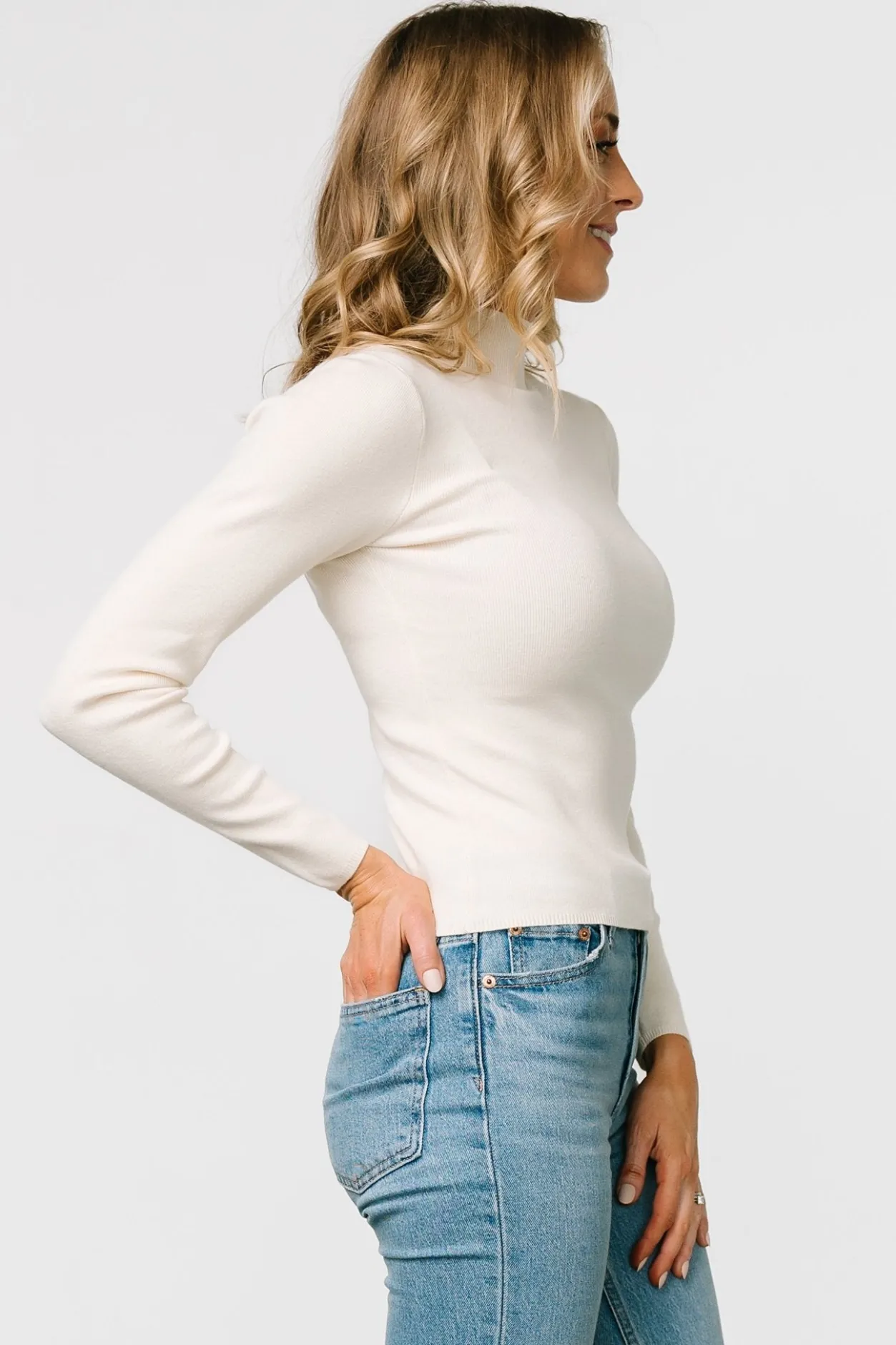New Baltic Born Frances Knit Top | Ivory
