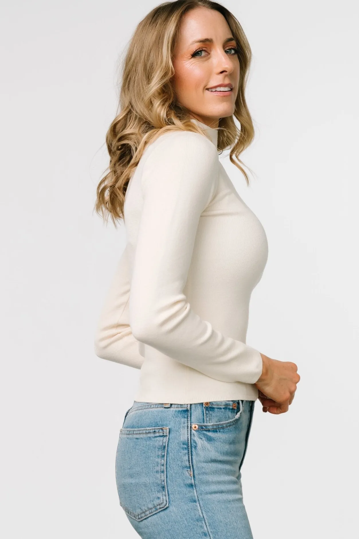 New Baltic Born Frances Knit Top | Ivory