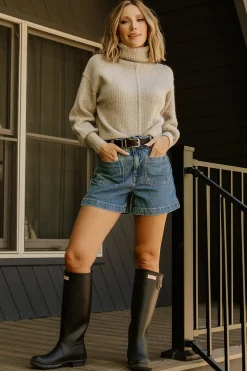 Outlet Baltic Born Frannie Knit Turtleneck Sweater | Taupe