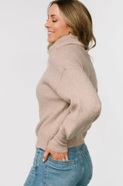 Outlet Baltic Born Frannie Knit Turtleneck Sweater | Taupe