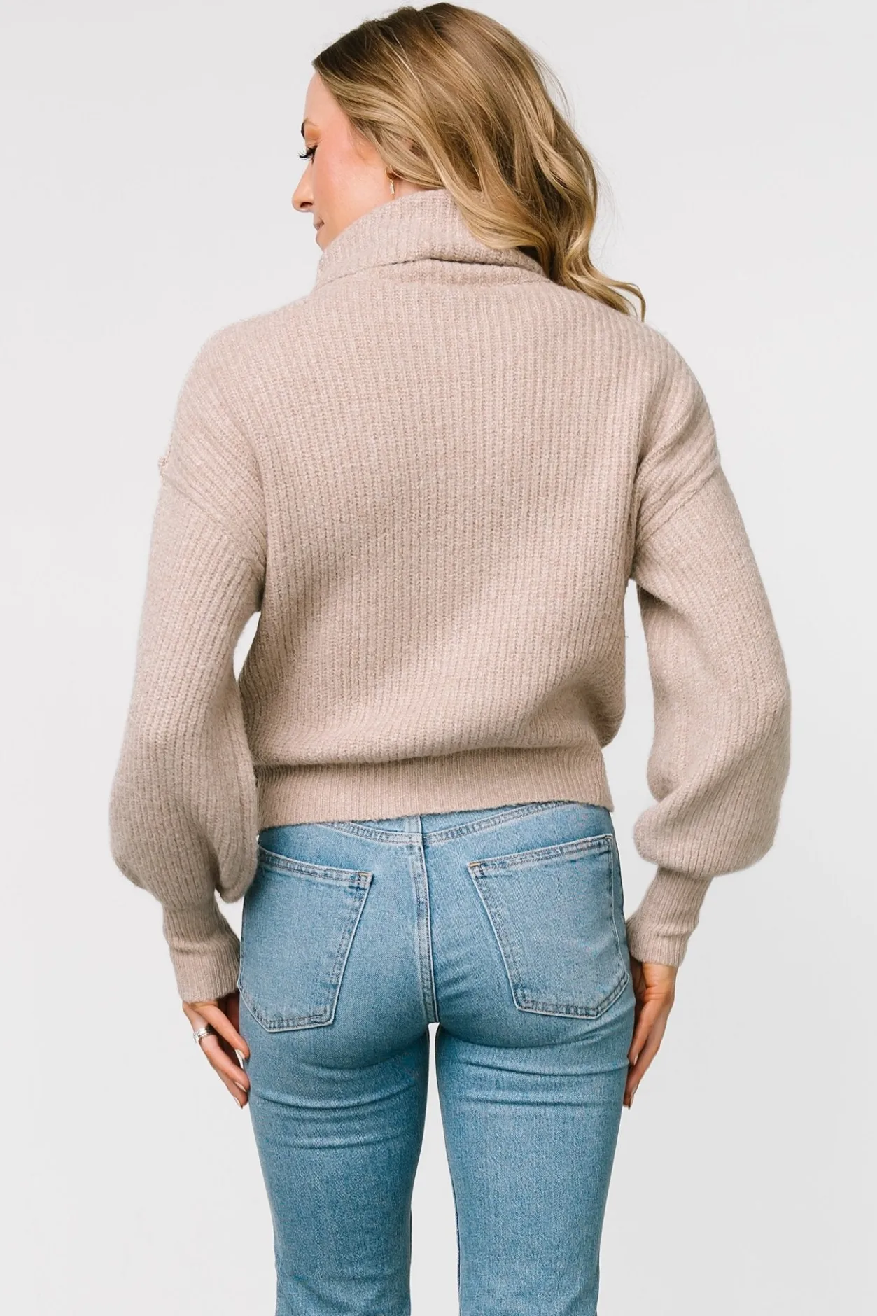 Outlet Baltic Born Frannie Knit Turtleneck Sweater | Taupe
