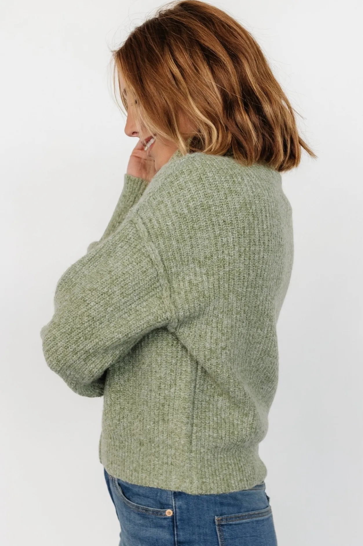 Outlet Baltic Born Frannie Knit Turtleneck Sweater | Olive