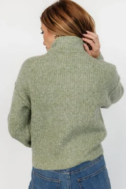 Outlet Baltic Born Frannie Knit Turtleneck Sweater | Olive