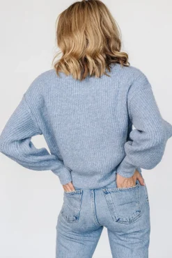 Best Baltic Born Frannie Knit Turtleneck Sweater | Blue