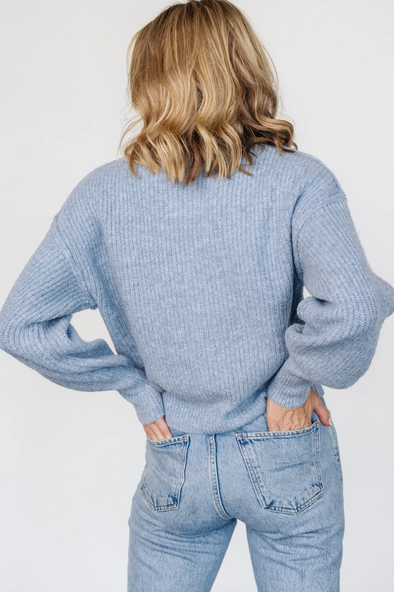 Best Baltic Born Frannie Knit Turtleneck Sweater | Blue