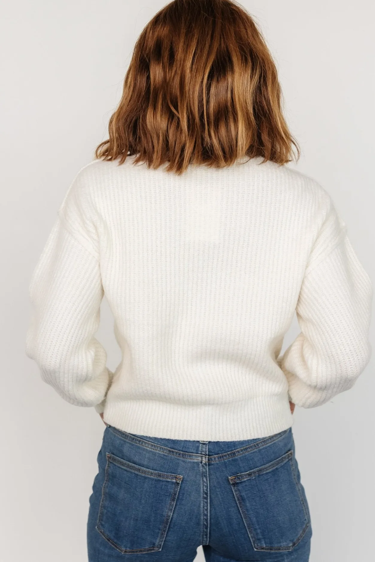 Clearance Baltic Born Frannie Knit Turtleneck Sweater | Cream