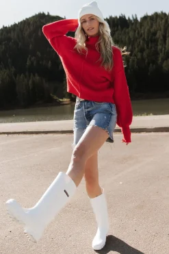 Online Baltic Born Frannie Knit Turtleneck Sweater | Red