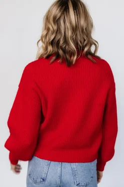 Online Baltic Born Frannie Knit Turtleneck Sweater | Red