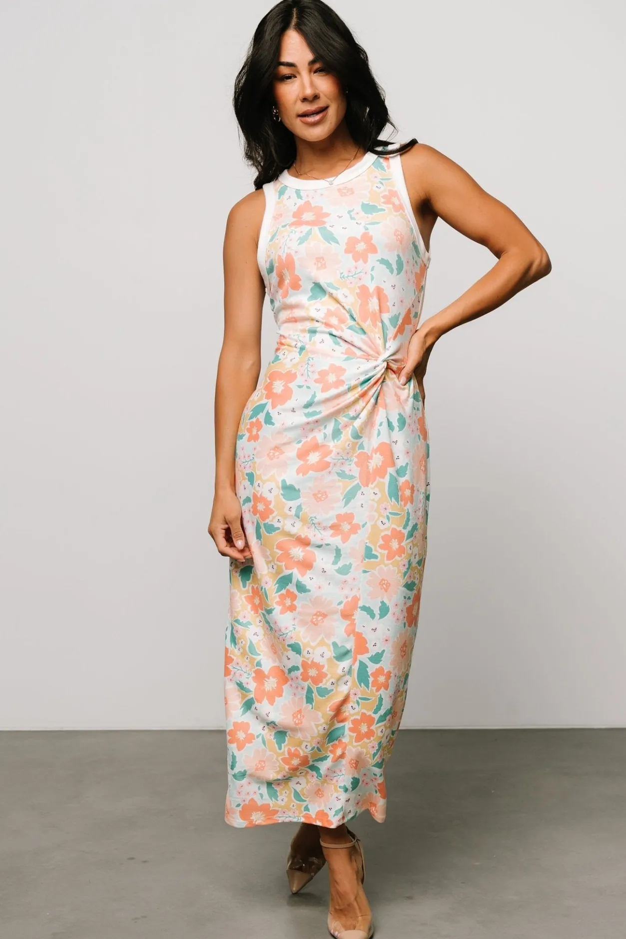 Hot Baltic Born Fresno Tank Maxi Dress | Multi Floral MultiFloral