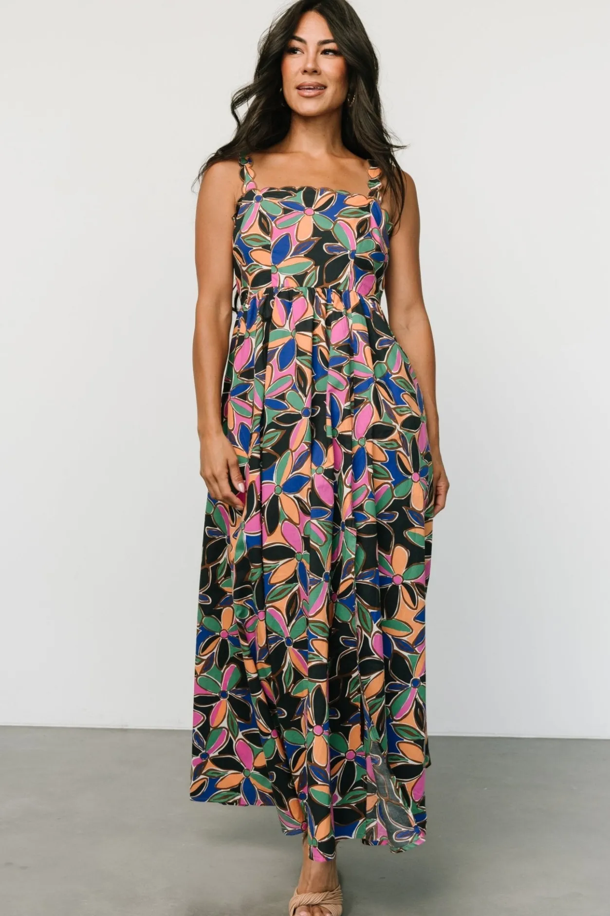 Clearance Baltic Born Frida Tank Maxi Dress | Multi Print MultiPrint