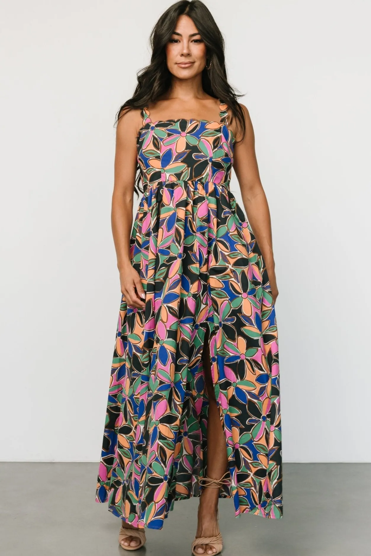 Clearance Baltic Born Frida Tank Maxi Dress | Multi Print MultiPrint