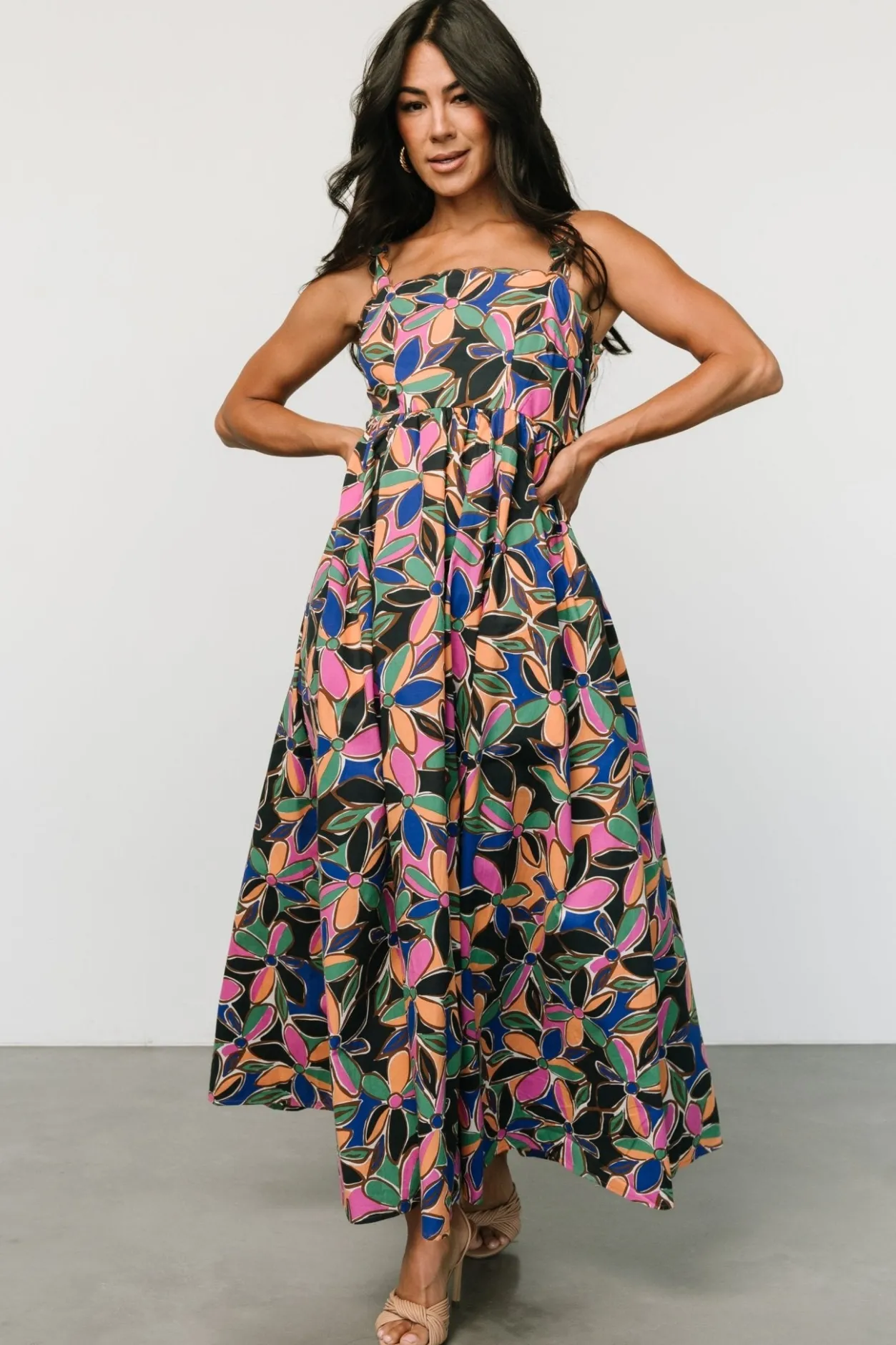 Clearance Baltic Born Frida Tank Maxi Dress | Multi Print MultiPrint