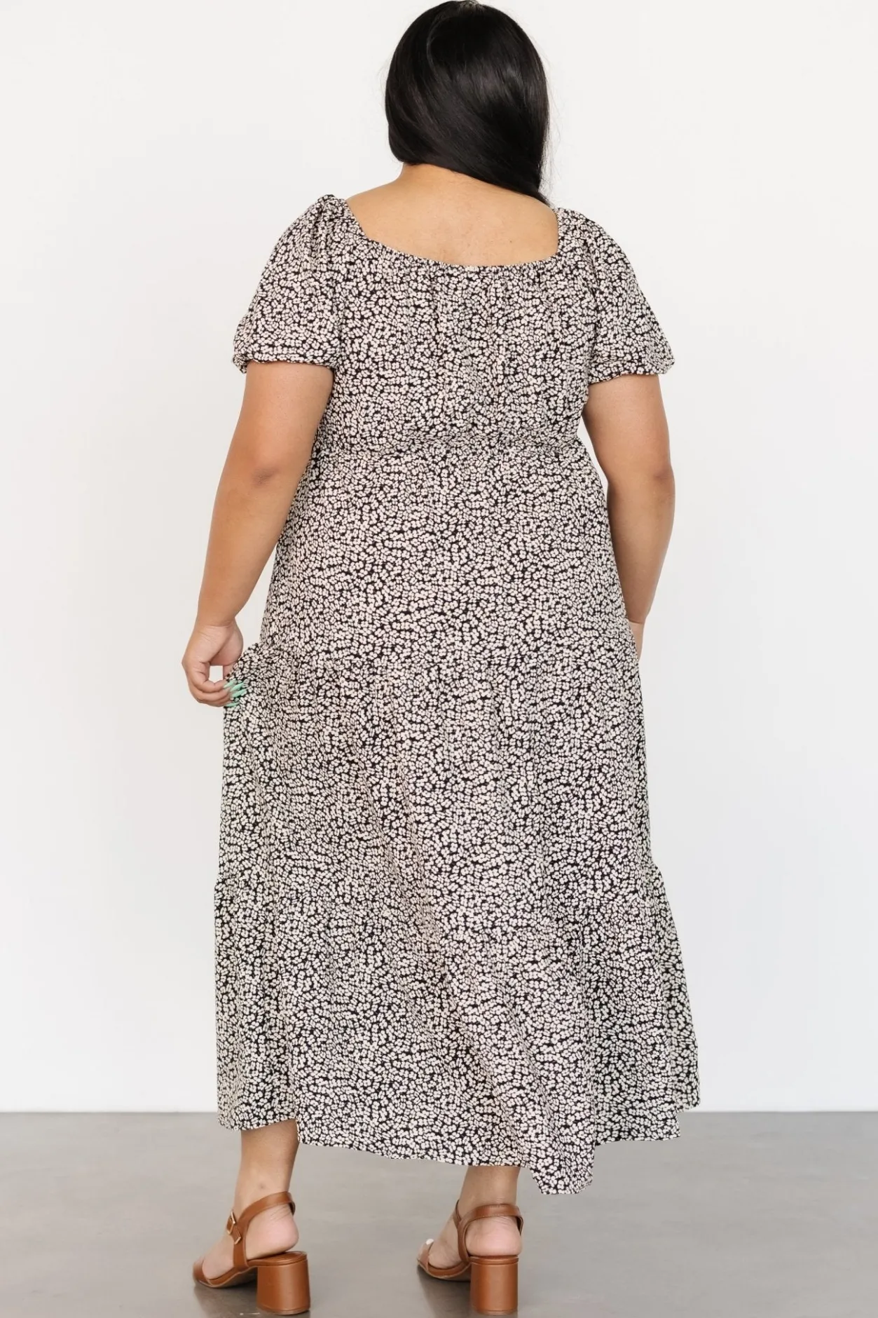 Discount Baltic Born Gables Puff Sleeve Maxi Dress | Black Multi BlackMulti