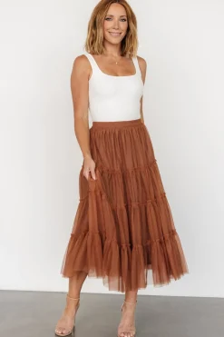 New Baltic Born Galena Tulle Skirt | Copper