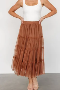 New Baltic Born Galena Tulle Skirt | Copper