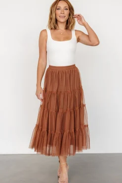 New Baltic Born Galena Tulle Skirt | Copper
