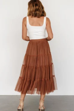 New Baltic Born Galena Tulle Skirt | Copper