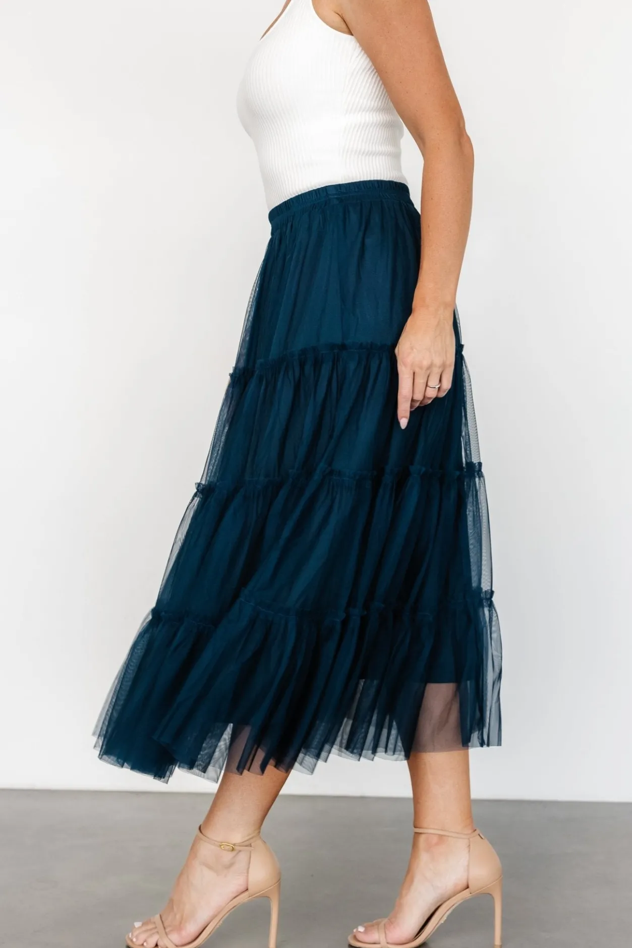 Outlet Baltic Born Galena Tulle Skirt | Deep Topaz DeepTopaz