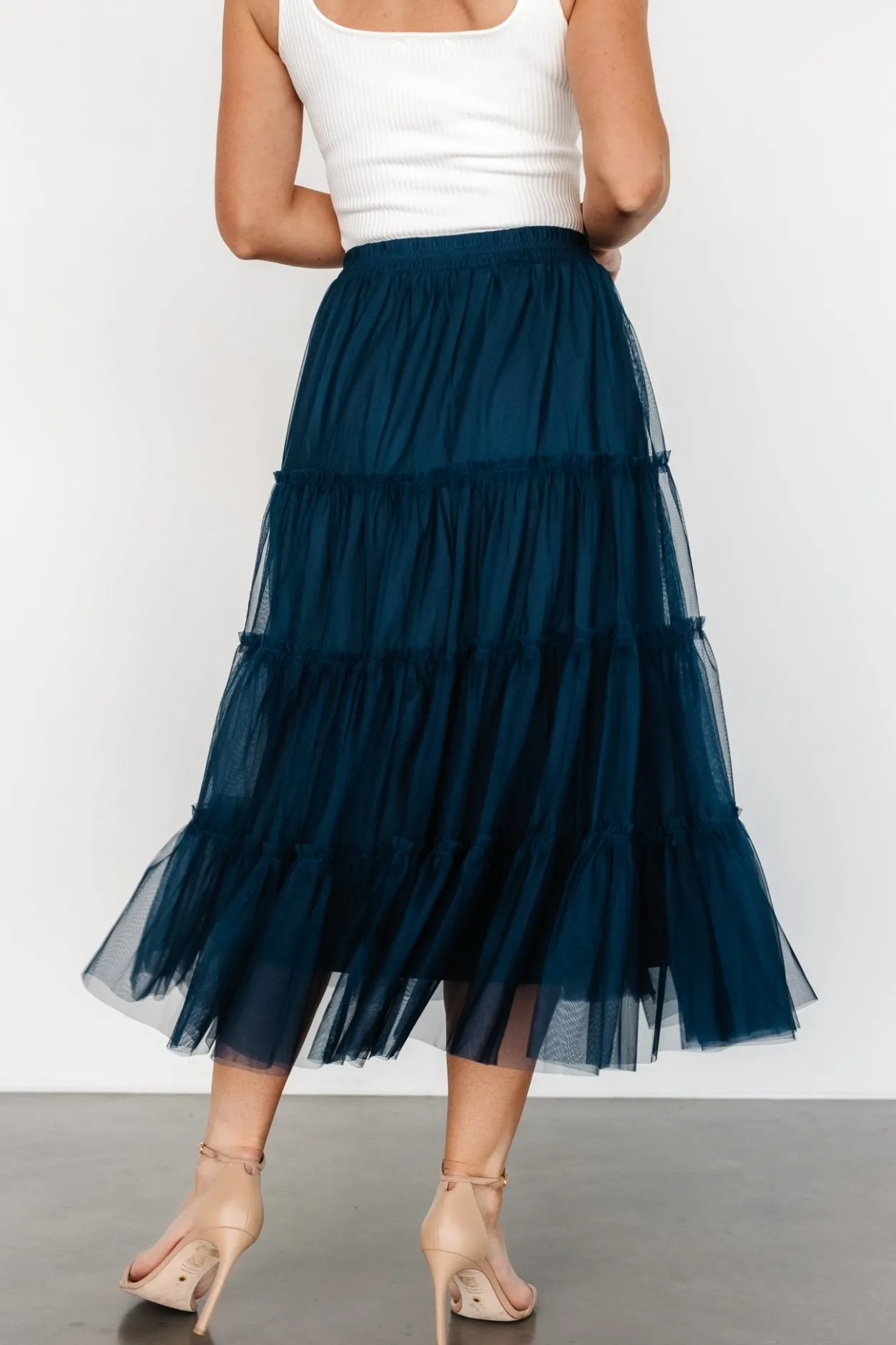 Outlet Baltic Born Galena Tulle Skirt | Deep Topaz DeepTopaz