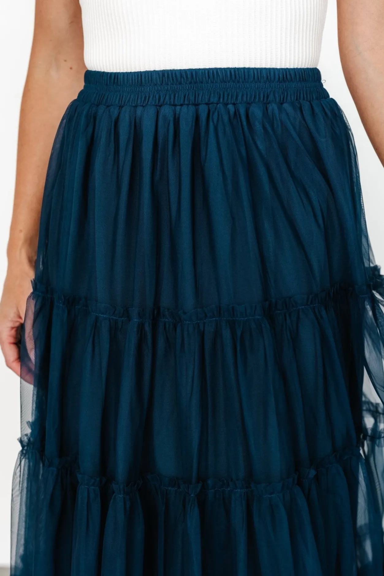 Outlet Baltic Born Galena Tulle Skirt | Deep Topaz DeepTopaz