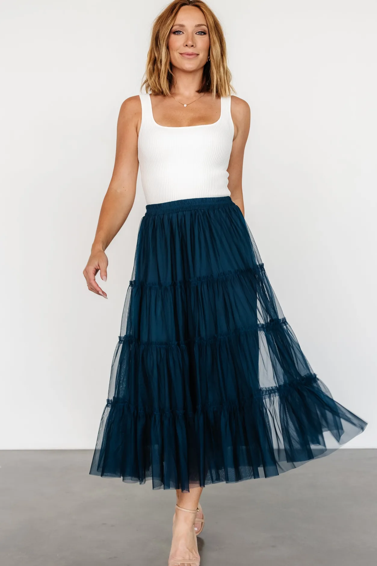 Outlet Baltic Born Galena Tulle Skirt | Deep Topaz DeepTopaz
