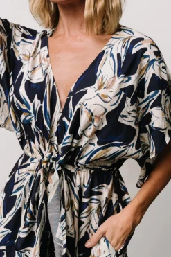 Discount Baltic Born Giada Wide Leg Jumpsuit | Navy + Off White Navy+OffWhite
